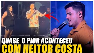 HOMEM JOGA GARRAFA DE VIDRO EM HEITOR COSTA VITOR FERNANDES RECONHECE EX TECLADISTA EM SHOW [upl. by Annahc]