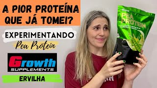 Experimentando Pea Protein proteína de ervilha da Growth [upl. by Drewett]