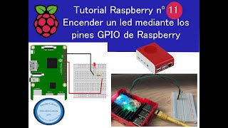 Tutorial IoT Encender un Led con los pines GPIO de RASPBERRY [upl. by Datnow]