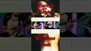 Marilyn Manson  quotPresident Deadquot from Holy Wood Album 2000 guitarcover guitartab marilynmanson [upl. by Assyram]