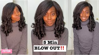 QUICKEST BLOW OUT EVER‼️  Natural hairstyles  Curls Kinks amp co  Rain Maker  Heartbreaker [upl. by Ytisahcal]