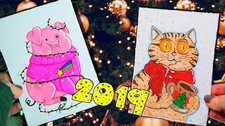 6 DIY МИЛЫХ ОТКРЫТОК НА НОВЫЙ ГОД СВОИМИ РУКАМИ 🎄 ПОДАРКИ НА НОВЫЙ ГОД СВОИМИ РУКАМИ [upl. by Olram286]