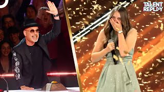 15YearOld Jade Mathieu’s Nervous Audition Wins Golden Buzzer [upl. by Rennold89]