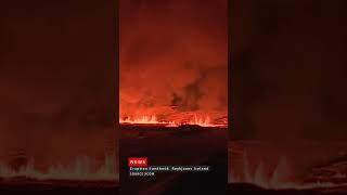 Live from Iceland 🛑 New volcano eruption Flyover lava RUV helicopter Sundhnúk Reykjanes [upl. by Ephrem]