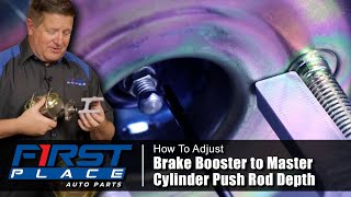 How to Adjust Brake Booster to Master Cylinder Push Rod Depth [upl. by Ecirahs]