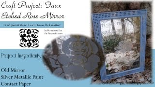 Make a Faux Etched Mirror for Home or Garden [upl. by Giraud]