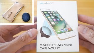 Best Car Mount Phone Holder Ever Maxboost Magnetic Car AirVent Mount iPhoneGalaxy 4K Unboxing [upl. by Owens851]