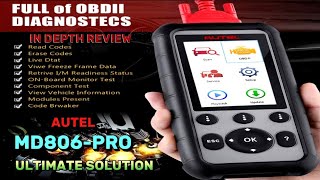 Autel MaxiDiag MD806 Pro Scanner Full System OBD2 Diagnostic Scan Tool [upl. by Harlene]