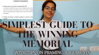 DRAFT A GOOD MOOT COURT MEMORIAL STEP BY STEP Format of a memorial Framing legal arguments [upl. by Nance345]