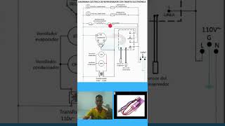 ¿ Como funciona el control de un REFRIGERADOR CON TARJETA ELECTRONICA diagrama eléctrico [upl. by Andres]