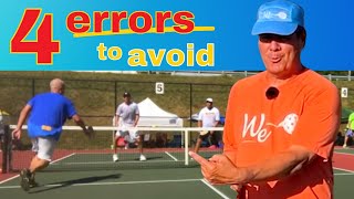 4 KEY Pickleball Mistakes you are making  You CAN Fix These [upl. by Olinad]