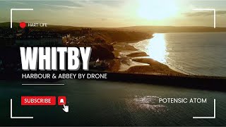 Whitby Abbey amp Harbour Drone flight with the Potensic Atom [upl. by Merritt]