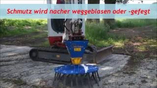 Deitmer Wildkrautbesen DWB 600800 Pflasterbürste Besen Kehrmaschine [upl. by Ayoras]