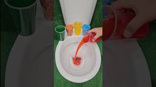 ASMR Various Candy Colors Rainbow Candy in Toilet [upl. by Arst]