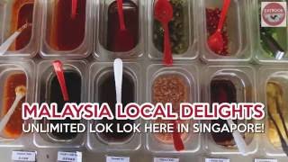 Malaysia Local Delights  Lok Lok Satay Steamboat At Tanjong Katong [upl. by Philbin798]