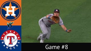 Astros VS Rangers Condensed Game 4524 [upl. by Ahsemad]