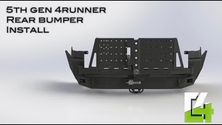 5th Gen 4Runner Overland Series Rear Bumper Installation [upl. by Laohcin678]