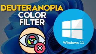 How to Set Deuteranopia Color Filter on Windows 11 [upl. by Audris]