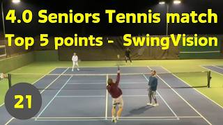 Watch best of senior tennis Top five points Match 7 [upl. by Riada]