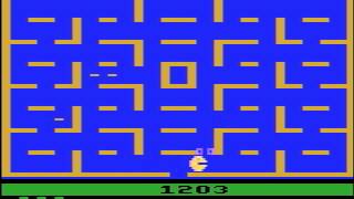 Atari 2600 PacMan Example recorded at 25 frames a second [upl. by Behn120]