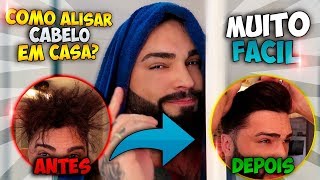 Alisamento Caseiro Cabelo Masculino Tutorial Progressiva Caseira [upl. by Amund177]