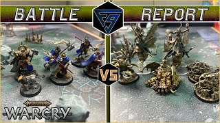 Warcry Battle Report Thunderstrike Stormcast VS Maggotkin of Nurgle [upl. by Utica163]