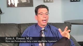 Ankle Ligament Tear Treatment with Prolotherapy [upl. by Yasmar217]