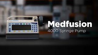 Medfusion 4000 Syringe Pump  Overview [upl. by Linnell]