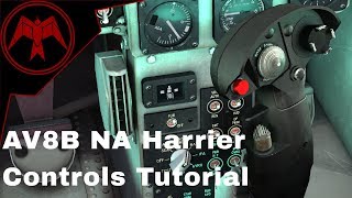 DCS AV8B NA Harrier Controls Cockpit Tutorial [upl. by Chadbourne112]