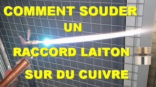 Comment souder un raccord en laiton sur un tube en cuivre [upl. by Yruok]