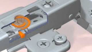 Blum hinge spiral tec adjustment by wwwdoorsandfittingscouk [upl. by Aeki816]