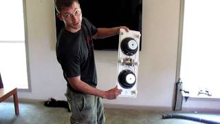 How To Install Flush Mount Wall Speakers 1  Home Theater Ken Eppinette Elite Renovations LLC [upl. by Rowland944]