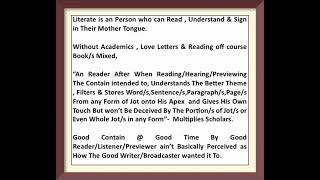 About Good Reading’ [upl. by Adnuhser]