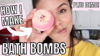 HOW I MAKE BATH BOMBS  WITH RECIPE  love spell  Jerika Zimmerman [upl. by Miof Mela]