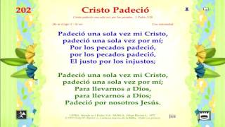 Himno 202 Cristo padeció Video pista y letra [upl. by Eleahcim]