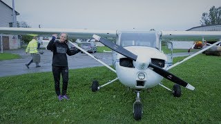 Cesna 130 flight in Birzai 4K [upl. by Fenelia]