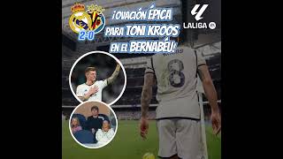 ¡El Regreso de Kroos al Bernabéu 🎉🏟️ Ovación Monumental del Público ⚽🙌 [upl. by Azeel]