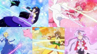 1080p Lady Jewelpet All Transformations レディ ジュエルペット 変身シーン [upl. by Eelinej]