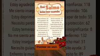 Que salmos leer oracionespoderosas salmos biblia oracionpoderosa oracionesconamor shorts [upl. by Guzel866]