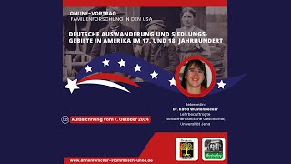 DEUTSCHE AUSWANDERUNG UND SIEDLUNGSGEBIETE IN AMERIKA IM 17 UND 18 JAHRHUNDERT [upl. by Anauqahs]