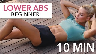 10 MIN LOWER AB WORKOUT  Beginner with Medium Options I Pamela Reif [upl. by Yniar]