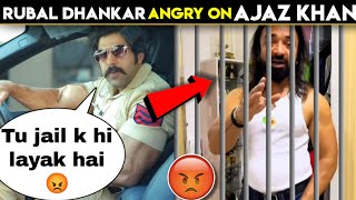 Rubal dhankar reaction on ajaz khan😱ajaz khan warning to elvish yadav and kataria [upl. by Marci503]