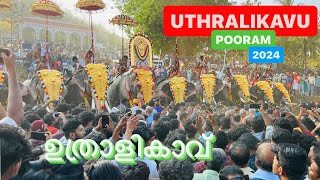 Uthralikavu pooram 2024 uthralikavu pooram full video [upl. by Nosyt]