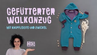 gefütterter Walkanzug mit Knopfleiste und Zwickel  NEU Jolly Jumper Outdoor  Wolle Seide  Overall [upl. by Soloman763]