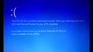 How to Fix Blue Screen Error VIDEO DXGKRNL FATAL ERROR in Windows 10 [upl. by Marten755]