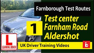 Farnborough Driving test routes test center to Aldershot part 01 [upl. by Lose]