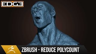 Zbrush Tutorial  How to Reduce Polycount while Preserving Details [upl. by Aicnom]