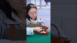 Highend handcrafted leather bag differnt color options do you love it🥰 [upl. by Villada]