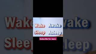 difference between wake and awakeshortsviralshortsytshortsfeed [upl. by Verla783]