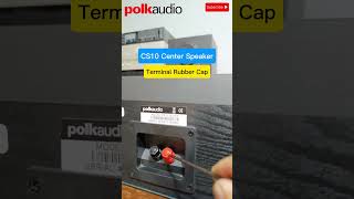 POLK AUDIO CS10 Speaker Terminal Rubber Cap Removal shorts fypシ゚viral hometheatersystem [upl. by Ross]